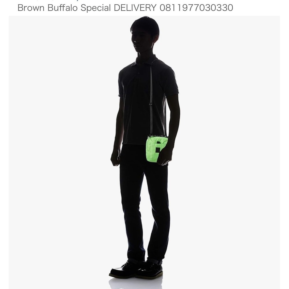 New The Brown Buffalo Conceal Sling Lime Green STORMPROOF Nylon Crossbody Sample - Picture 3 of 13